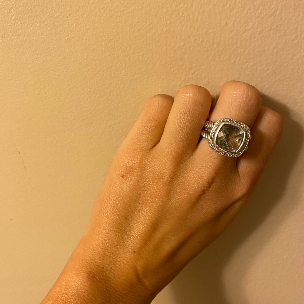 David Yurman Albion ring with prasiolite stone 6 - Picture 2 of 6
